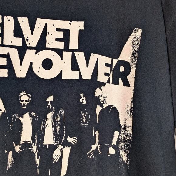 Vintage Y2K Velvet Revolver Band Black Cotton T-Shirt Chaser 2004 Music Tee Lg - Picture 2 of 7